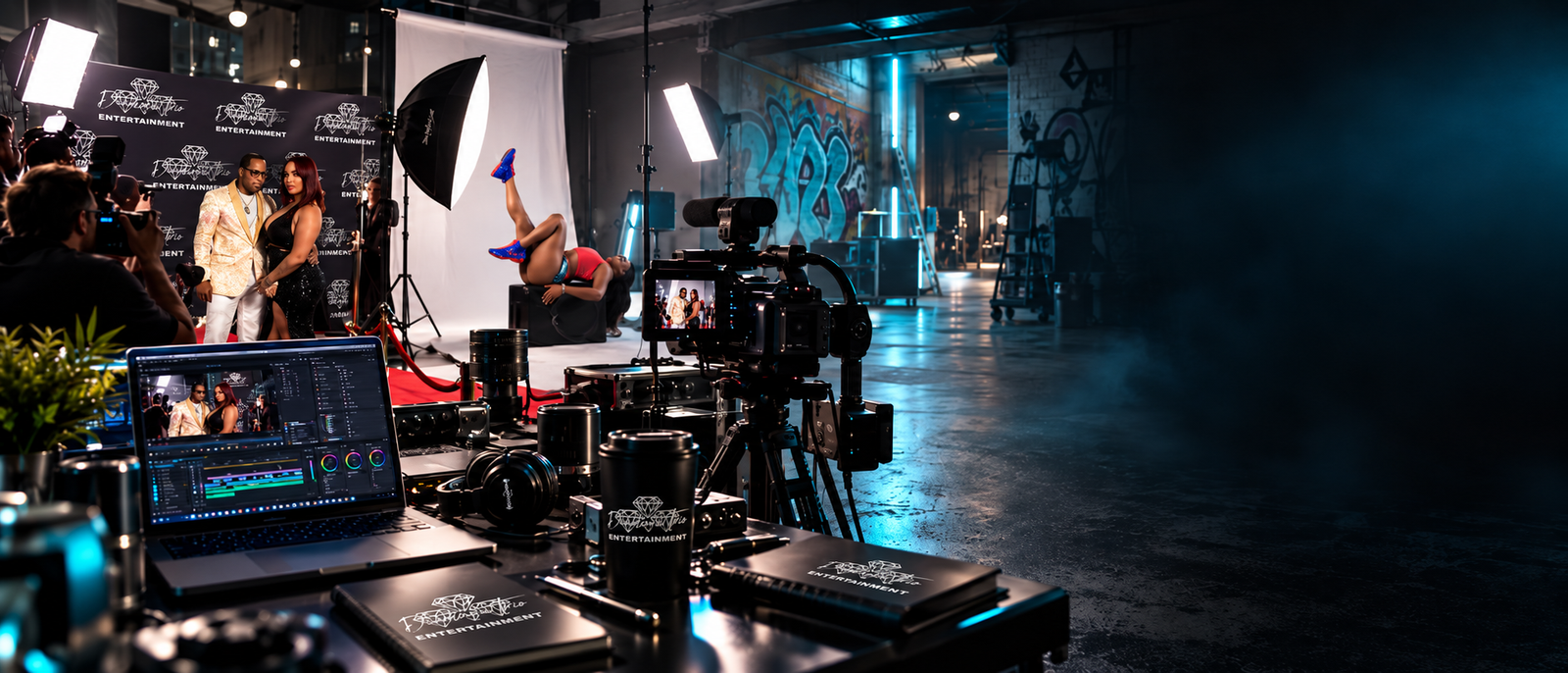 behind the scenes at diamond trio entertainment